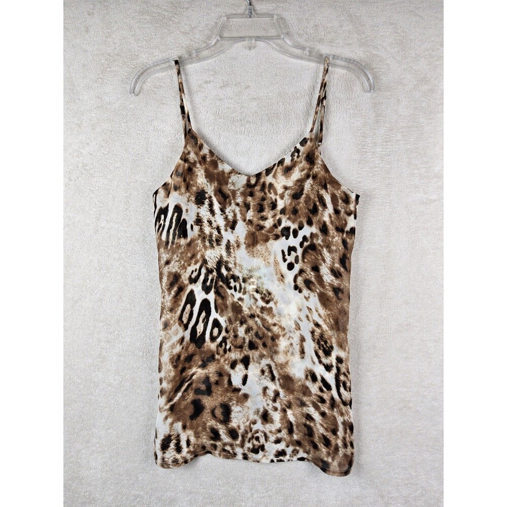 Show Me Your Mumu Women's Sleeveless Animal Print Semi Sheer Top Size S